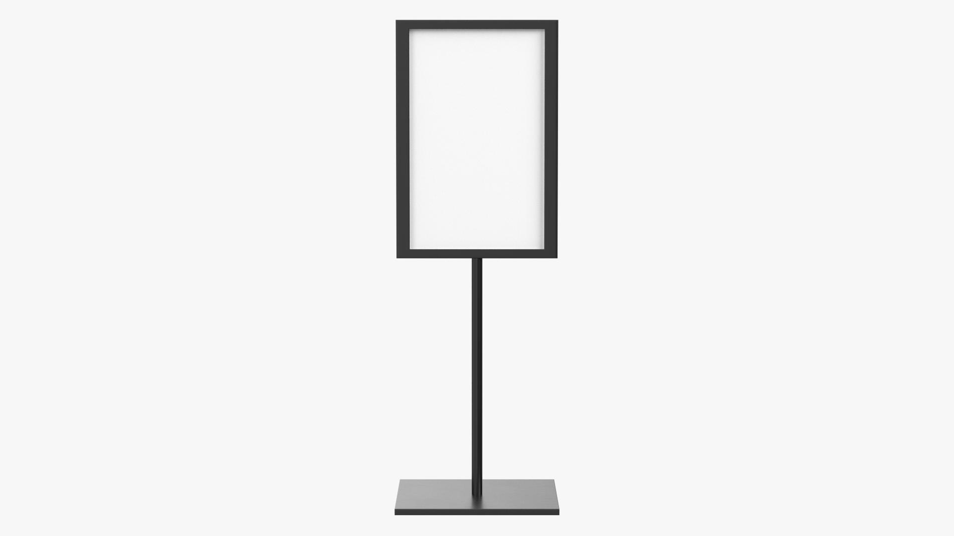 Tabletop Sign Holder 4 Model TurboSquid 2086261