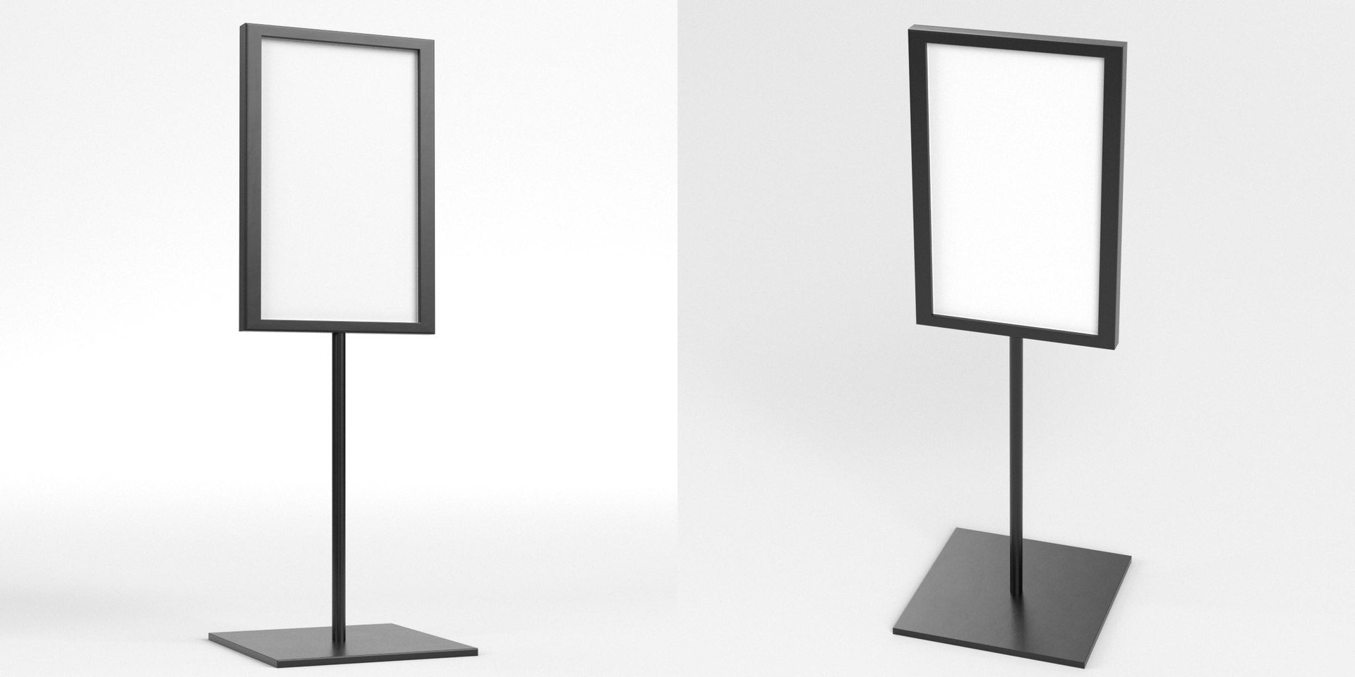 Tabletop Sign Holder 4 Model TurboSquid 2086261