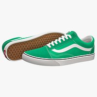 Vans Old Skool Pepper Green and White