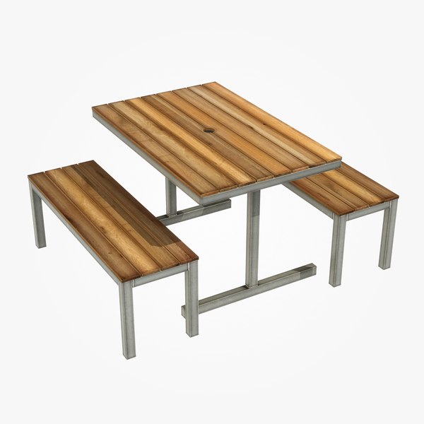 3D cafe table chairs model