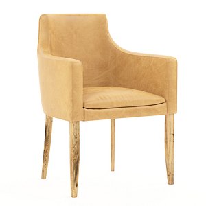 Embrace Oak Arm Chair Upholstered in Grey Faux Leather