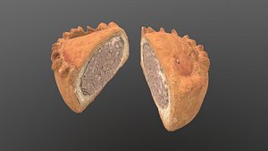 3D Half Pork Pie AR VR PBR  Lowpoly with game ready 3d Model model