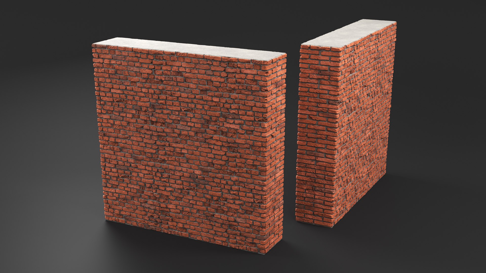Old Brick Red Wall 3D Model - TurboSquid 2296444