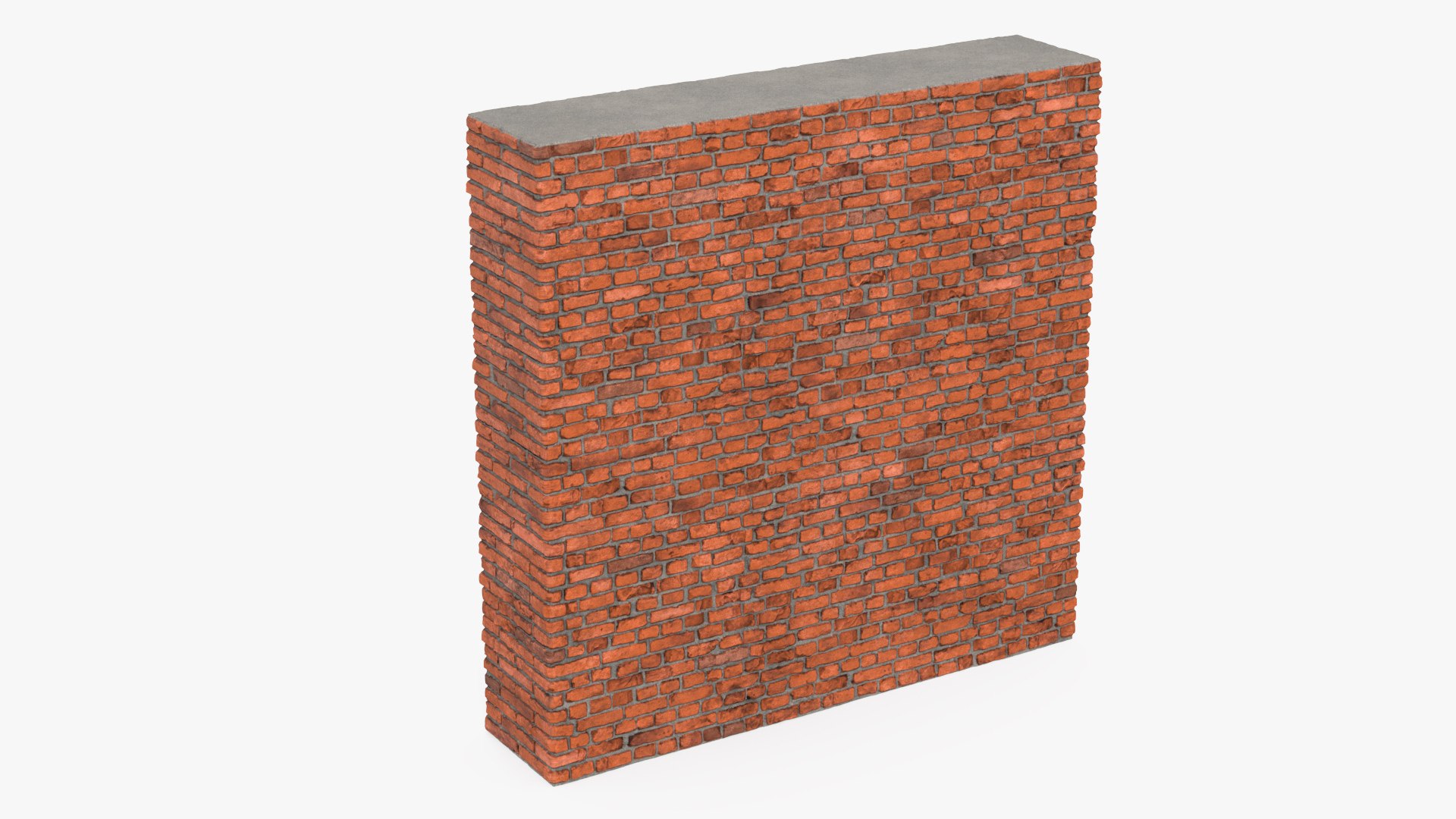 Old Brick Red Wall 3D Model - TurboSquid 2296444
