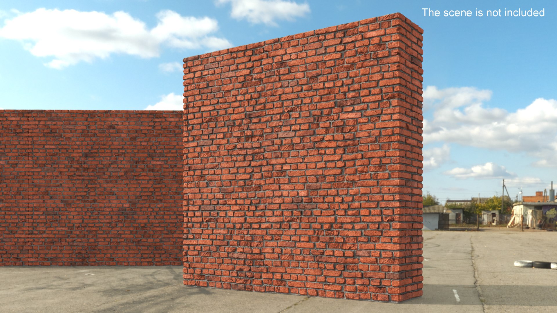 Old Brick Red Wall 3D Model - TurboSquid 2296444
