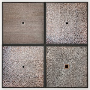 collection of paintings with for walls Wood Wall Sculpture Murale dots Wall panel Wall art picture