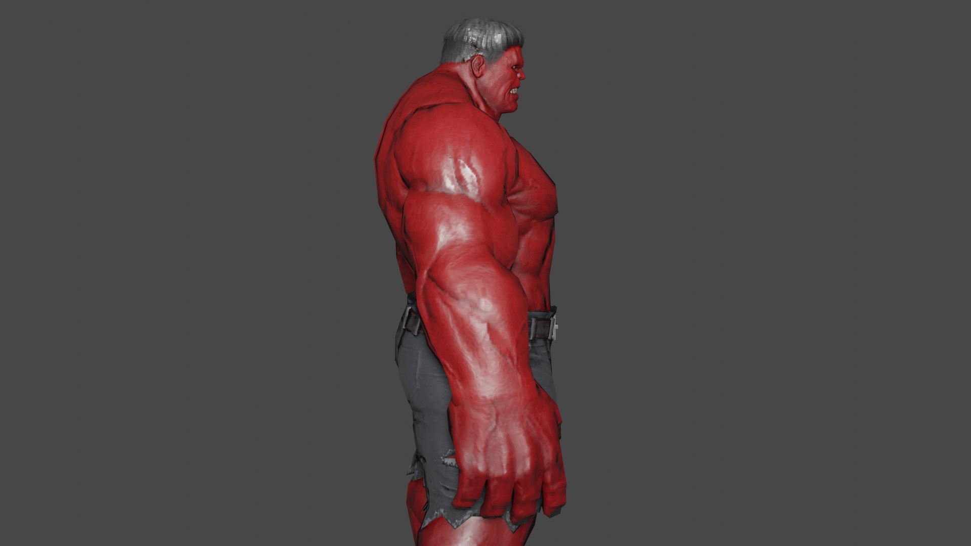 3D Red Hulk Model - TurboSquid 2262315