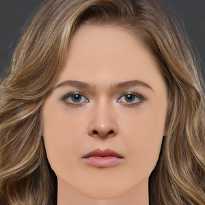 Ronda Rousey Head - No Hair - Low poly head for game 3D model