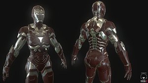 3d iron woman model