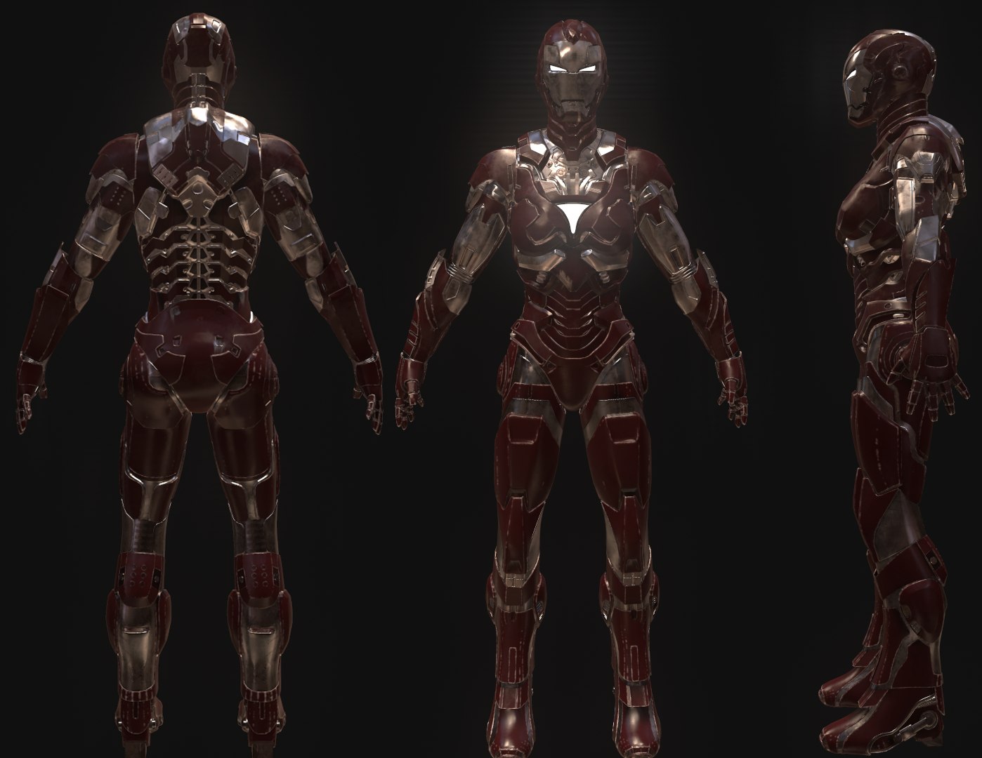 3d Iron Woman Model