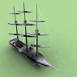 pelican clipper vessel 3d model