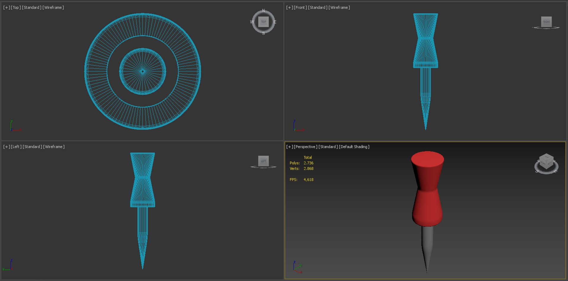 Realistic Pin Model 3D - TurboSquid 2167536