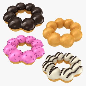 realistic ring shaped donut 3D model