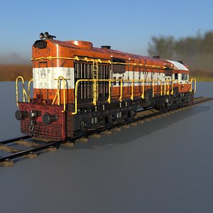 Indian Deisel Train locomotive 3D model