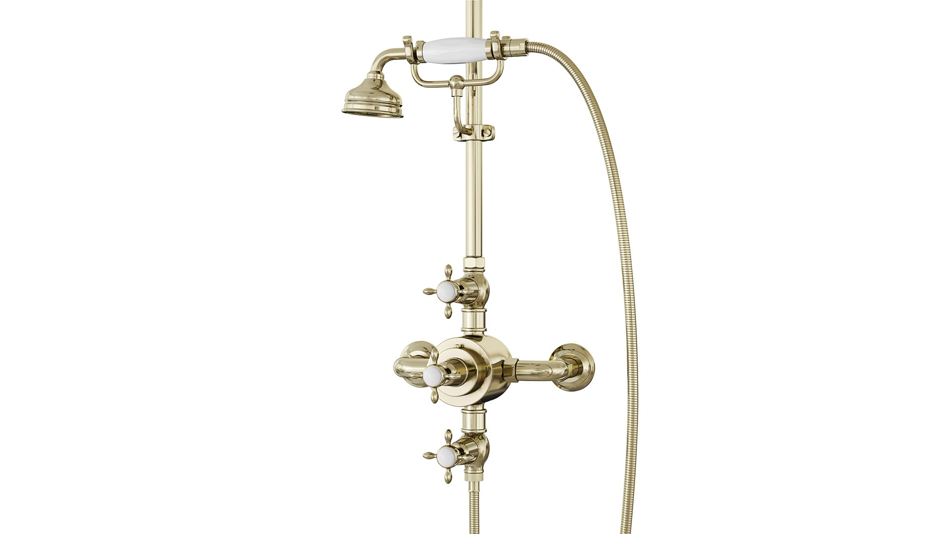 Waterworks Easton Shower Set 3D Model - TurboSquid 2206308