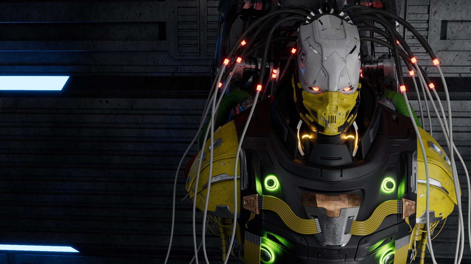 Cyborg Robot Rastas 3D - TurboSquid 2237651