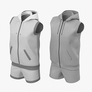 Woman Sportswear 09 High Poly Base Mesh