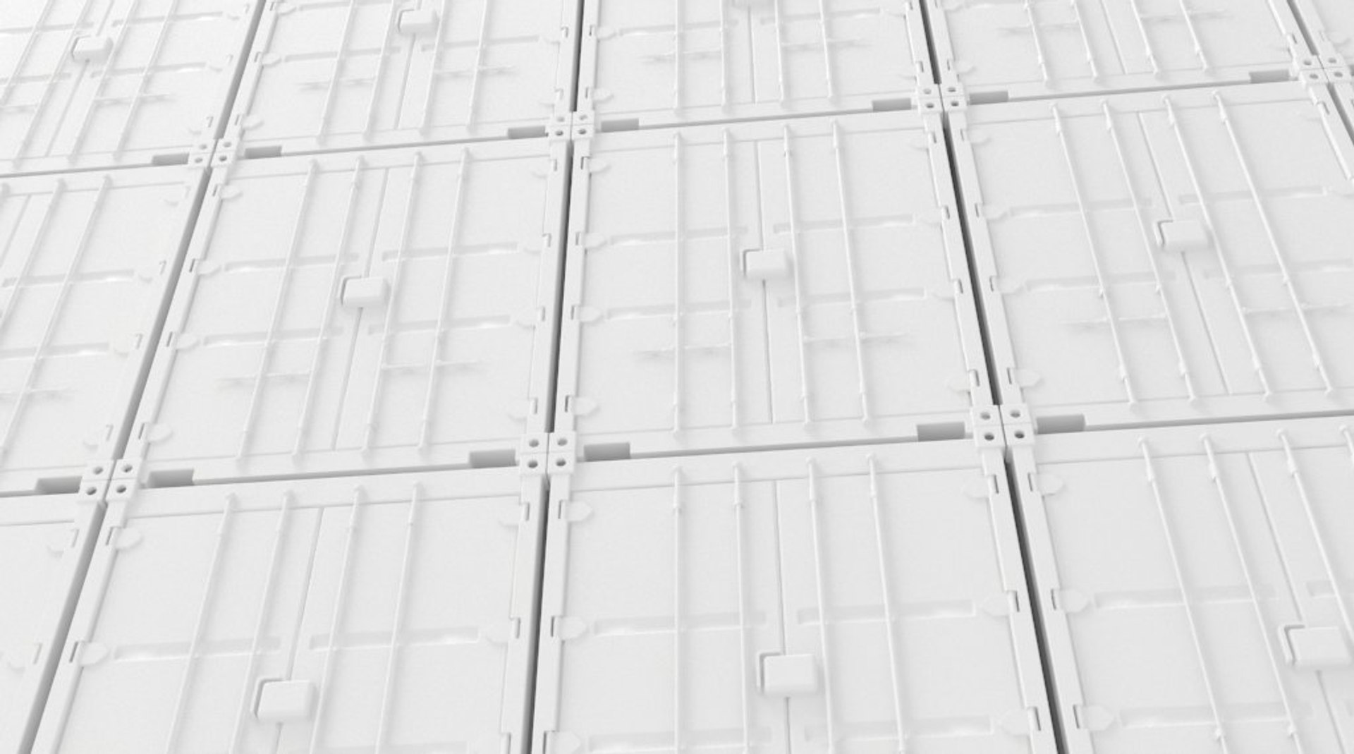 3ds shipping container stack