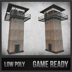 prison tower 3d max