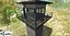 prison tower 3d max