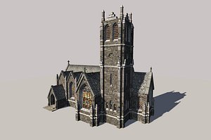 gothic church 3d model