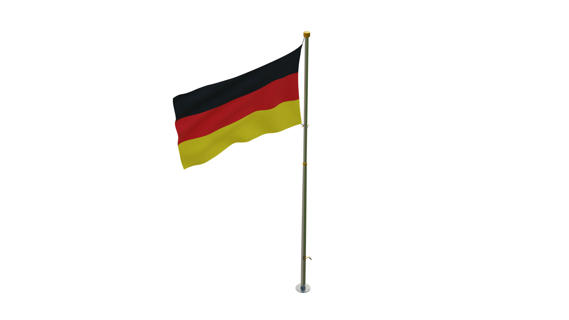 Pole Flag Germany 3D Model - TurboSquid 2191153