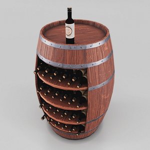 3D artificial wine stand barrel