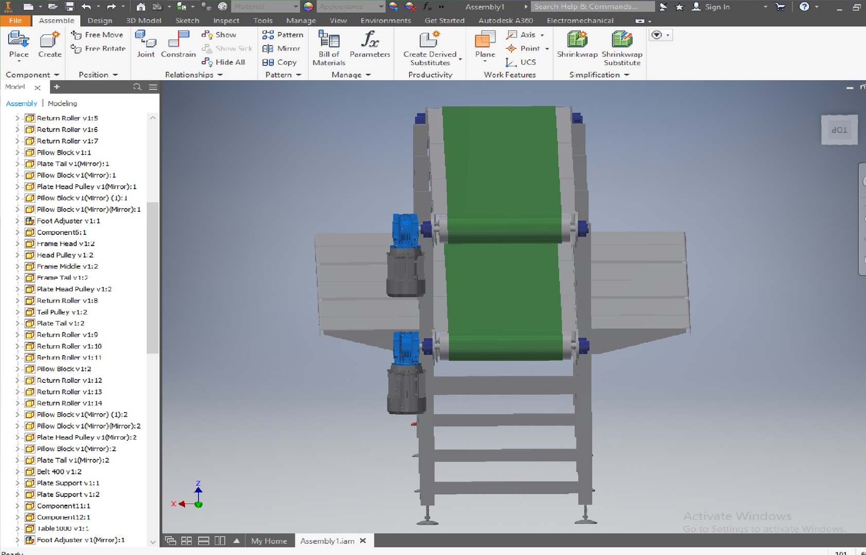 3D Model Double Decker Belt Conveyor - TurboSquid 1870708