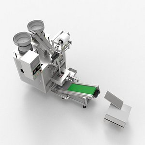 3D Fully Automated Screw Packaging Machine model