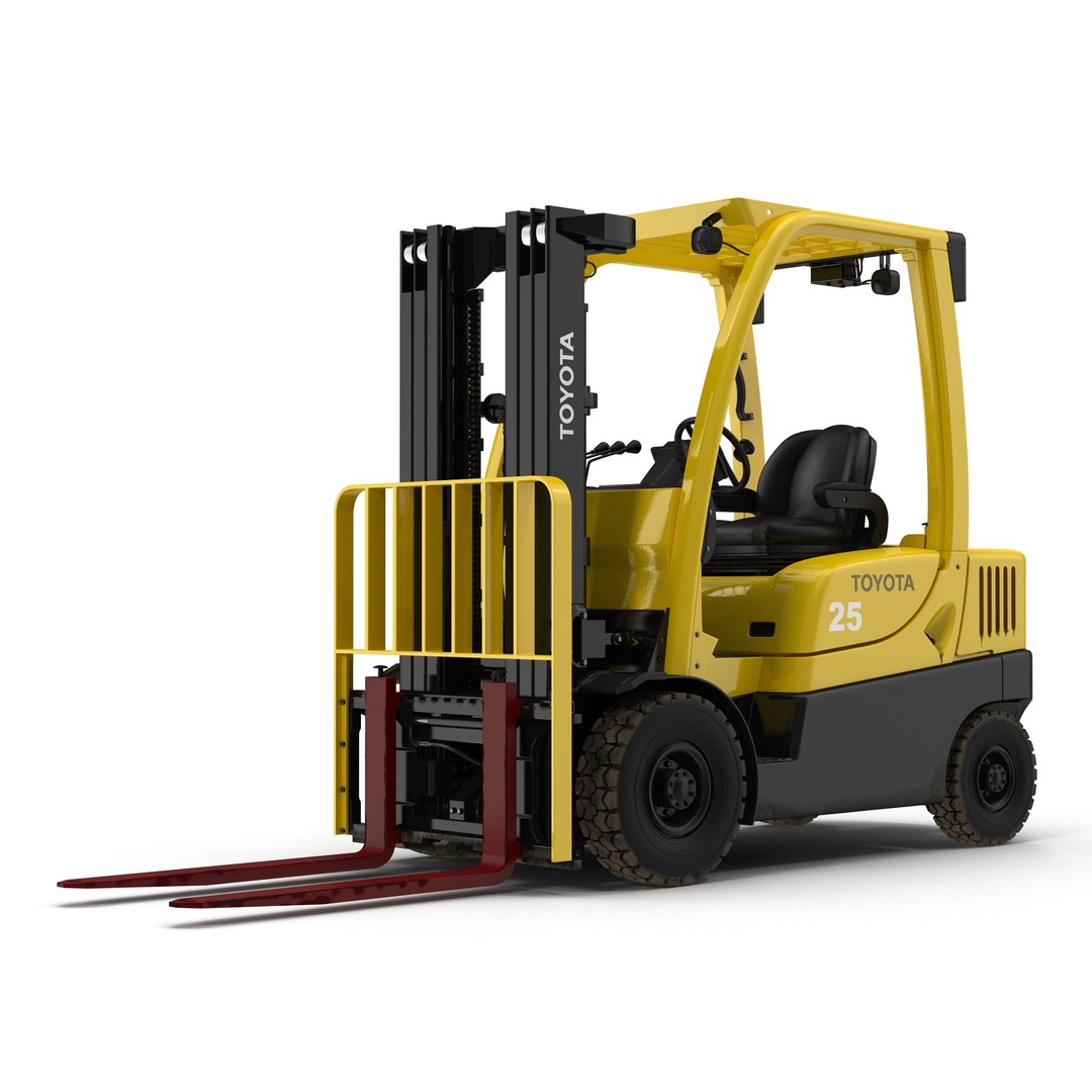 Forklift Toyota 3D model preview