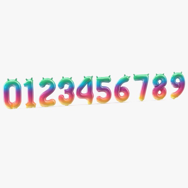 3DNumberモデル。TurboSquid