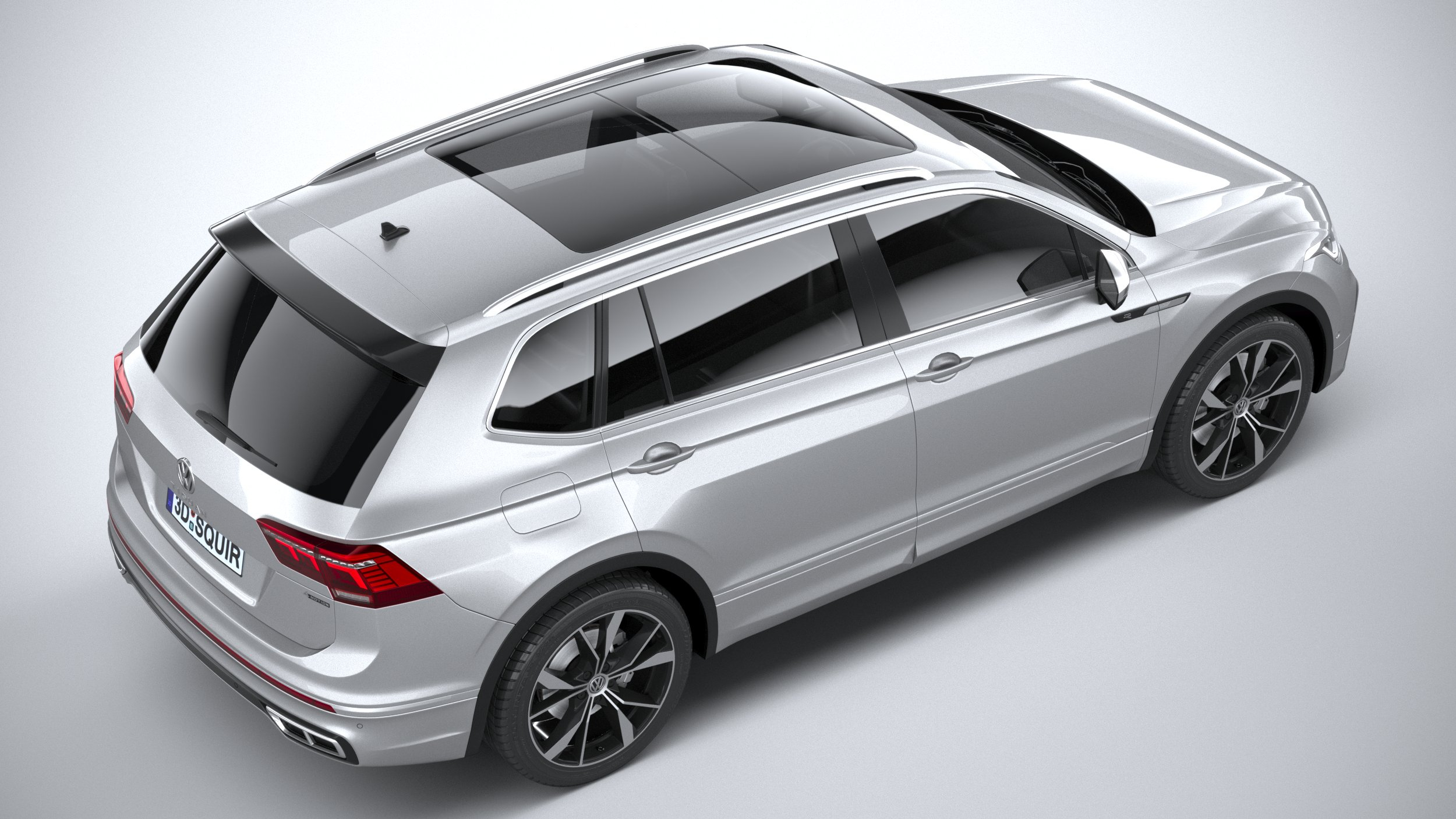 3D Volkswagen Tiguan RLine Allspace 2022 TurboSquid 1748513