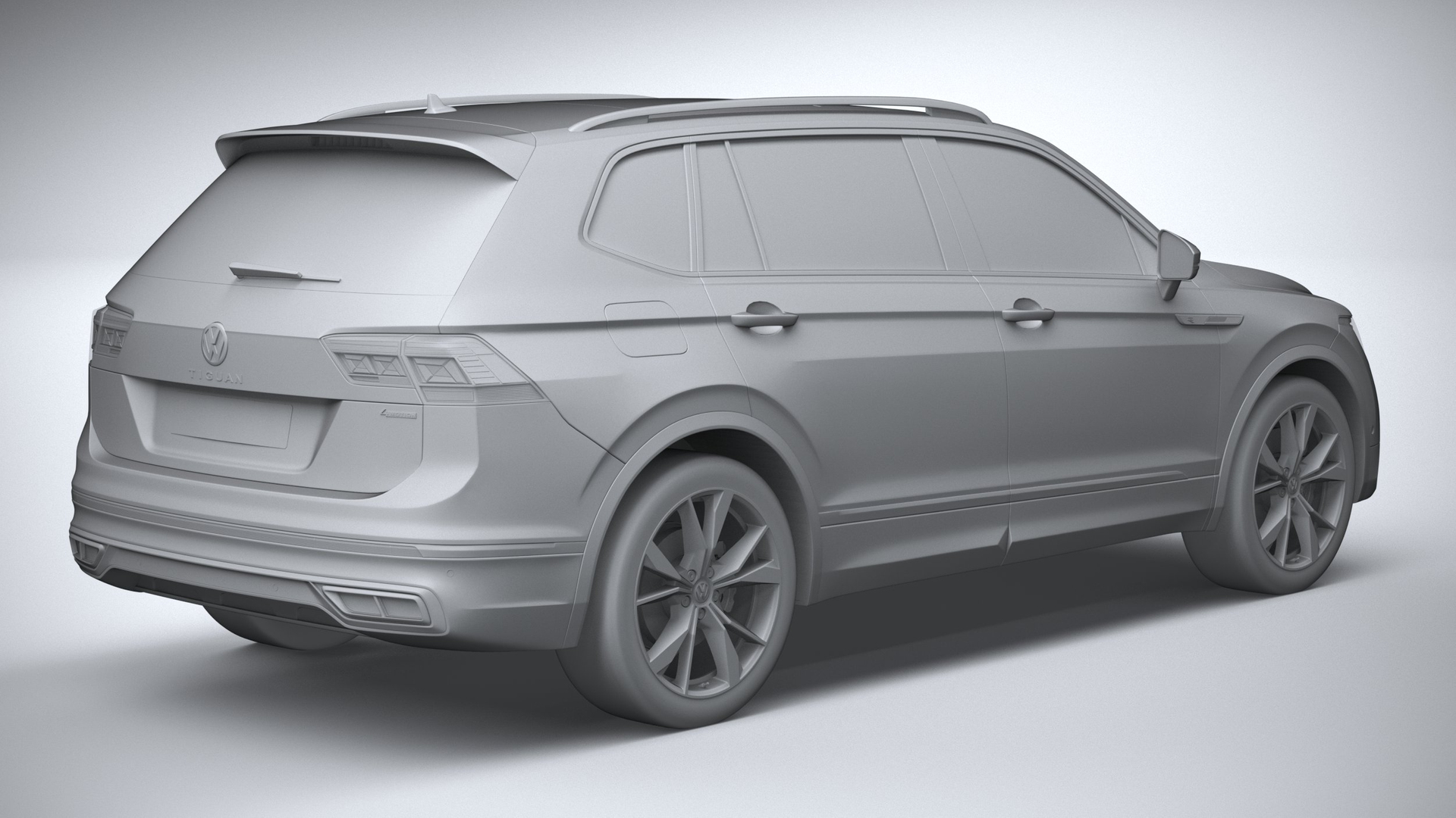 3D Volkswagen Tiguan RLine Allspace 2022 TurboSquid 1748513