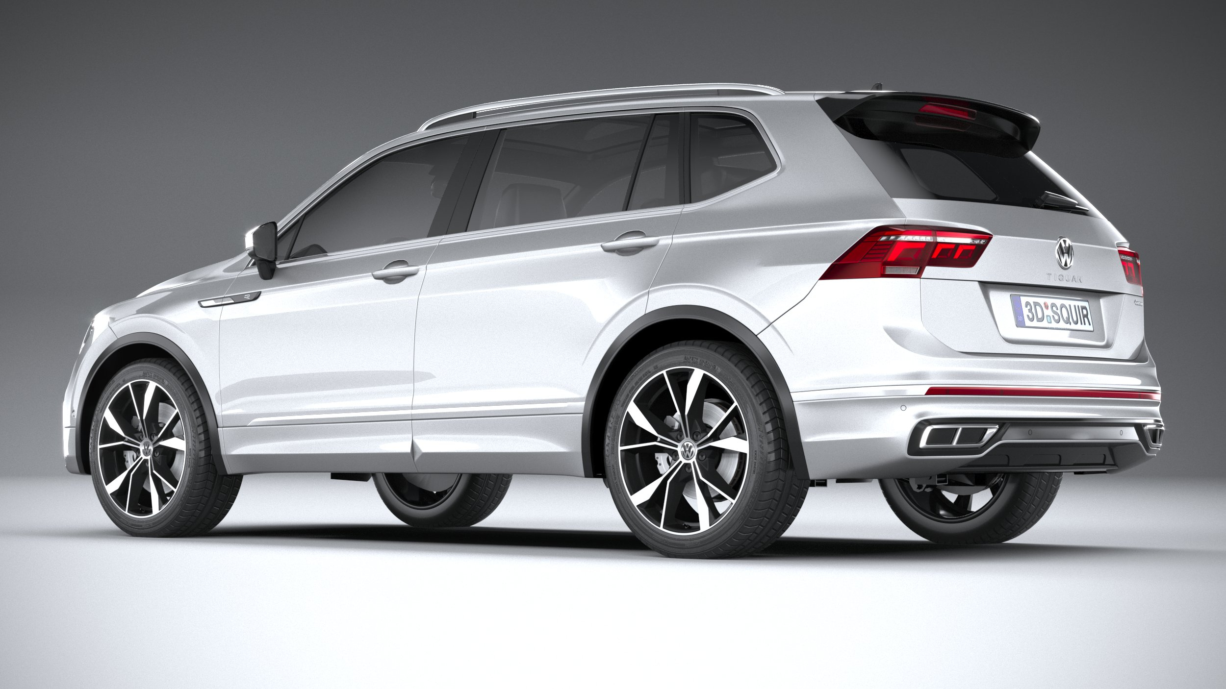 3D Volkswagen Tiguan RLine Allspace 2022 TurboSquid 1748513