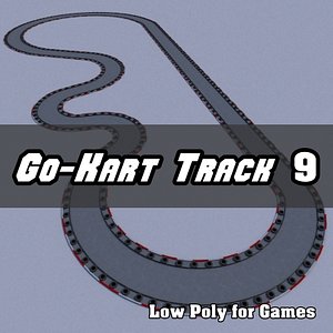 go-kart track 3d obj