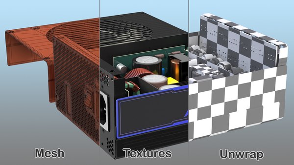 3D disassembled pc atx modular model - TurboSquid 1546146