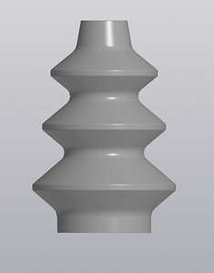 3D Vase 3 levels model