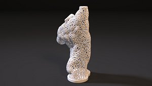 male torso voronoi 3D model