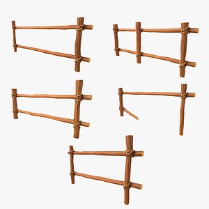 Cartoon Pillars Pack 3D model