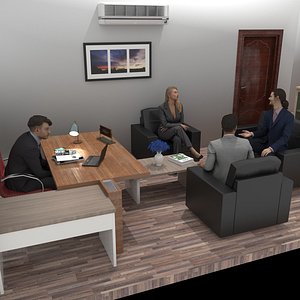 Boss Office 4K 3D model