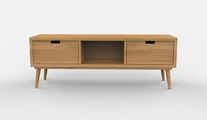 3D model Wood Furniture 02 3D model