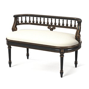 Butler Specialty Company Living Room Bench 2625238 3D model