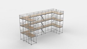 scaffold tower 02 3D model 3D model