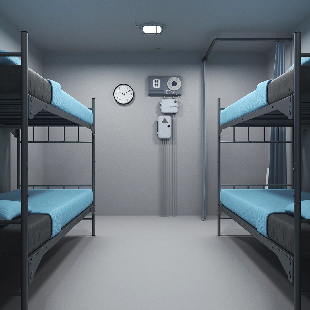 Private Underground Bunker 3D model preview