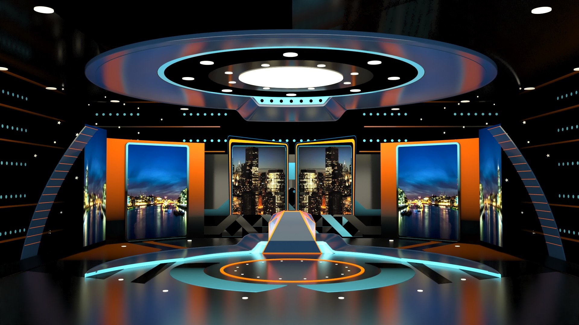 Tv Studio Design 3D Model - TurboSquid 1781291