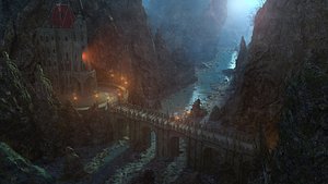 3D Dismal Tower Environment