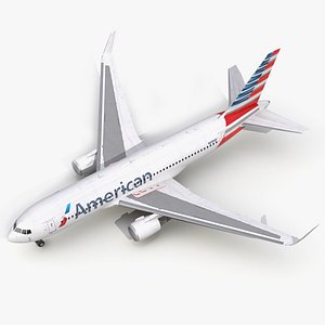 3d model boeing 767-200er american airlines