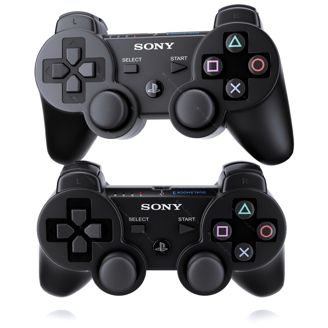 3d Sony Ps3 Dualshock Controller Model