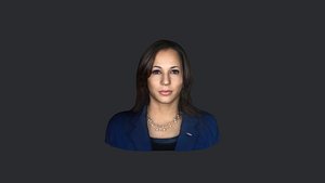 Kamala Harris- Realistic bust head ready 3d Model