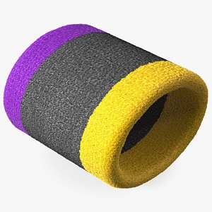 Sport Wristband Colored 3D model